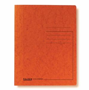 Falken Falken Schnellhefter A4 Karton orange beh.u.kfm.Heftung, 25 Stück