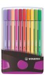STABILO Pen 68 20er ColorParade anthrazit/pink