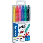 Pilot Faserstift FriXion Colors - 0,4 mm, 6 Farben im Etui
