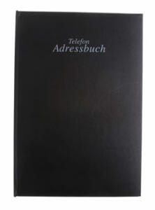 Adress-Telefonbuch A-Z schwarz STYLEX 46625  18x22cm ca. A5