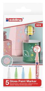 Edding Glanzlackmarker 751 5er-Set sortiert pastell