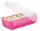 HAN Karteibox CROCO - A8 quer, für 500 Karten,  pink-transluzent