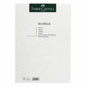 Briefblock A4 kar.FSC-Mix Faber-Castell,50 Blatt - 80g/m² Papier