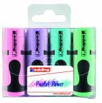 Edding Mini Textmarker 7 4er-Set sortiert pastellfarben