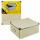 Idena Box creme FSC-Rec mit Deckel, 36x28x17cm - Aufbewahrungsbox faltbar, Karton/Metall