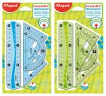 Zeichenset Maped Mini 4-teilig - 1 Lineal 15cm, 1...