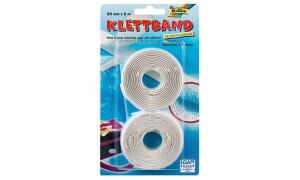 Klettband 20mmx2m weiß FOLIA 2302 selbstklebend