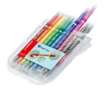 Stabilo Fasermaler Trio 2in1 Etui 10 ST/10 Farben Upgrade