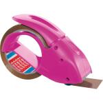 tesa Packbandabroller Packn Go - pink, Rollen bis 50 mm x...