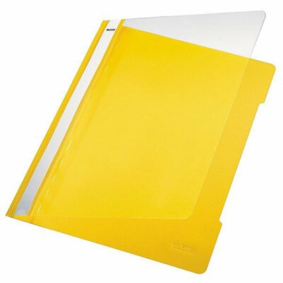 LEITZ 4191 Schnellhefter A4 langes Beschriftungsfeld PVC gelb