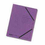 Falken Falken Einschlagmappe Karton violett, 3 Klappen,...