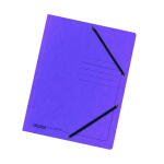 Falken Falken Einschlagmappe Karton violett, 3 Klappen,...