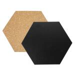 Securit Kreide- & Korktafel SILHOUE TTE Hexagon...