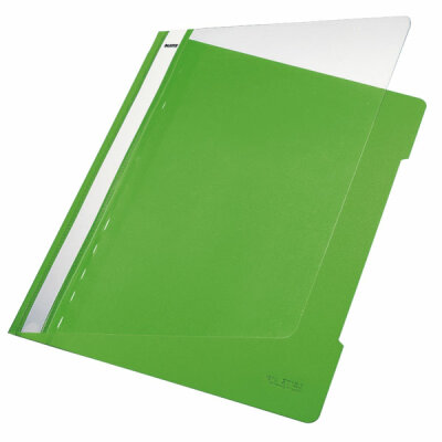 LEITZ 4191 Schnellhefter A4 langes Beschriftungsfeld PVC hellgrün