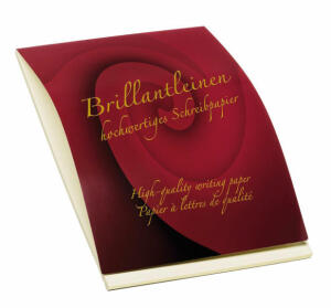 Briefblock A4 50 Blatt Brillantleinen Ivory - 80g/m²