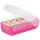HAN Karteibox CROCO - A7 quer, für 900 Karten,  pink-transluzent