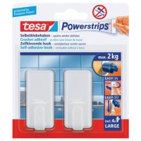 tesa Powerstrips Systemhaken - ablösbar, classic,...