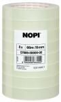 Klebefilm 8RL 19mm 66m transparent NOPI 57889-00000-00