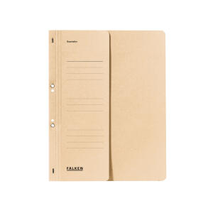 Falken Falken Ösenhefter - A4 1/2 Vorderdeckel kfm. Heftung, chamois, Manilakarton, 250 g/qm