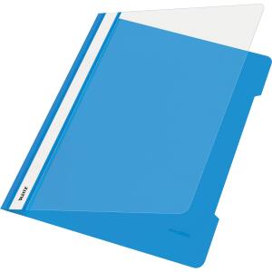 LEITZ 4191 Schnellhefter A4 langes Beschriftungsfeld PVC hellblau