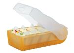 HAN Karteibox CROCO - A7 quer, für 900 Karten,  orange-transl.