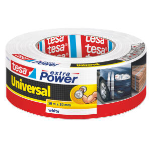 Tesa Extra Power 50m:48mm Gewebeband Weiß