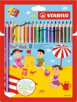 STABILO Trio dick 18er Etui mit Spitzer
