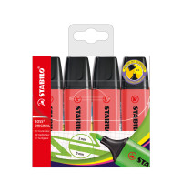 STABILO BOSS ORIGINAL 4er Etui rot