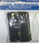 Klettband 1mx20mm schwarz, selbstklebend