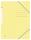 Eckspannmappe TOP FILE+, A4, aus 390 g/m² Karton, pastell gelb
