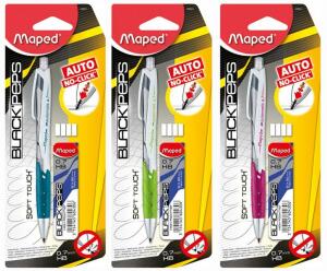 Druckbleistift 0,7mm 4Rad.+12 Minen,Black Peps