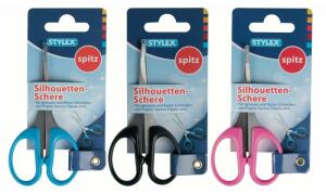 STY Silhouettenschere spitz 10 cm ohne cm-Skala
