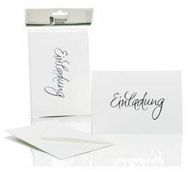 Briefkarte B6 HD 5/5 weiß RÖSSLER 1181955009  EINLADUNG