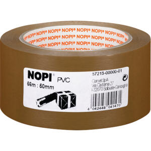 Nopi Verpackungsklebeband PVC - 50 mm x 66 m, braun