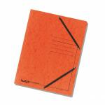 Falken Falken Einschlagmappe Karton orange, 3 Klappen, mit Gummizug