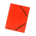 Falken Falken Einschlagmappe Karton orange, 3 Klappen, mit Gummizug