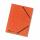 Falken Falken Einschlagmappe Karton orange, 3 Klappen, mit Gummizug