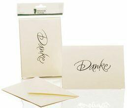 Briefkarte B6 HD 5/5 candle metallic RÖSSLER 1181956303  DANKE