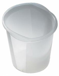 Papierkorb 13 Liter Tranzluzent weiß