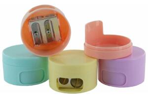 Behälterspitzer doppelt Pastell 4 Farben