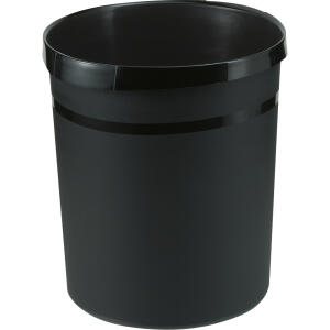 HAN Papierkorb GRIP KARMA - 18 Liter, rund, 100% Recyclingmaterial, öko-schwarz