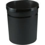 HAN Papierkorb GRIP KARMA - 18 Liter, rund, 100% Recyclingmaterial, öko-schwarz
