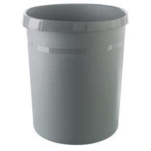 HAN Papierkorb GRIP KARMA - 18 Liter, rund, 100% Recyclingmaterial, öko-dunkelgrau
