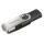 USB Speicher Stick 16GB USB 2.0 schwarz silber - mit Öse für Schlüsselring, Hama