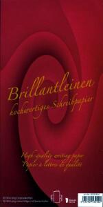 Doppelkarten / BU DL Leinen, 10er PG Ivory
