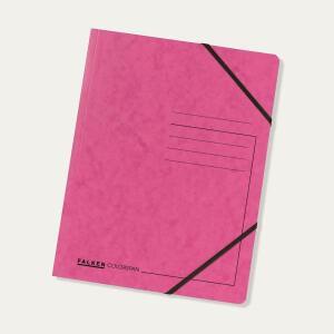 Falken Falken Eckspanner Karton fuchsia mit Gummizug, für DIN A4