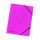 Falken Falken Eckspanner Karton fuchsia mit Gummizug, für DIN A4