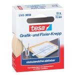 tesa Fixierband Grafik- und Fixier-Krepp - 10 m x 19 mm, Papier, beige