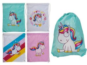 Fashion Beutel Einhorn 42x34cm 4fach sortiert