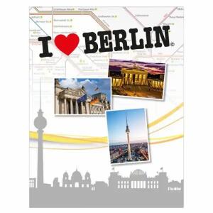 Idena Ordner A4 FSC-Mix I Love Berlin - mit verschiedenen Berlin Motiven